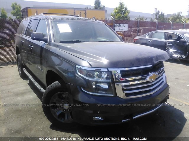 1GNSKHKC0HR392520 - 2017 CHEVROLET SUBURBAN K1500 LT GRAY photo 1