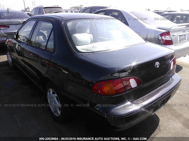 1NXBR12E7YZ352599 - 2000 TOYOTA COROLLA VE/CE/LE BLACK photo 3