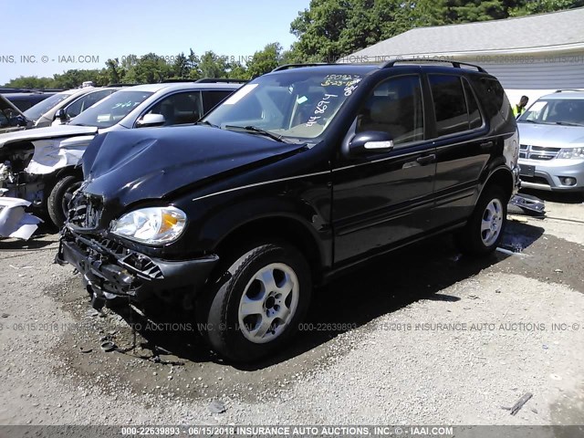 4JGAB57E73A448694 - 2003 MERCEDES-BENZ ML 350 BLACK photo 2