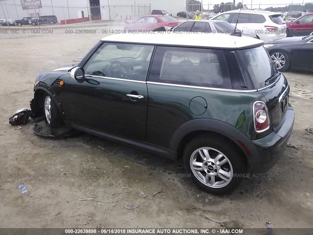 WMWSU3C53CT367951 - 2012 MINI COOPER أخضر صورة 3