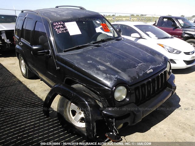 1J4GL58K23W519121 - 2003 JEEP LIBERTY LIMITED BLACK photo 1