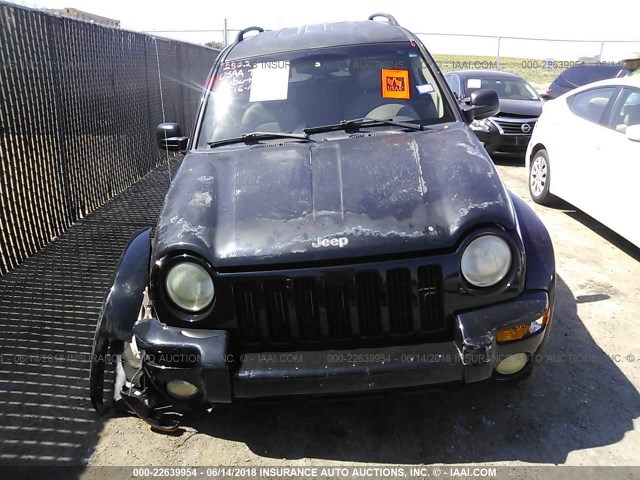 1J4GL58K23W519121 - 2003 JEEP LIBERTY LIMITED BLACK photo 6