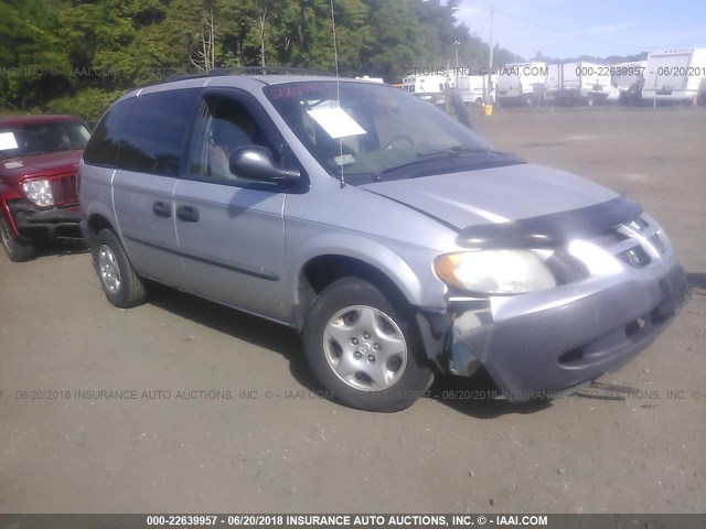 1D4GP25373B295649 - 2003 DODGE CARAVAN SE SILVER photo 1