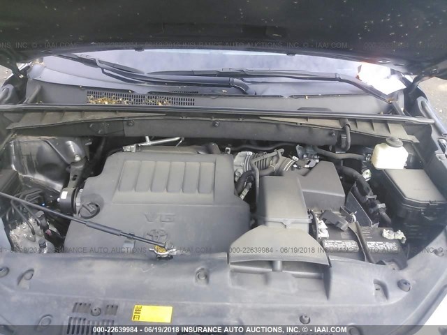 5TDJKRFH8FS165185 - 2015 TOYOTA HIGHLANDER XLE შავი ფოტო 10