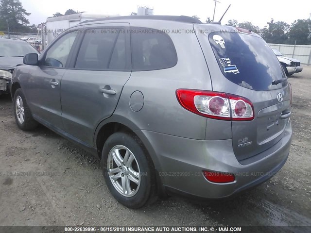 5XYZG3AB6BG084794 - 2011 HYUNDAI SANTA FE GLS TAN photo 3