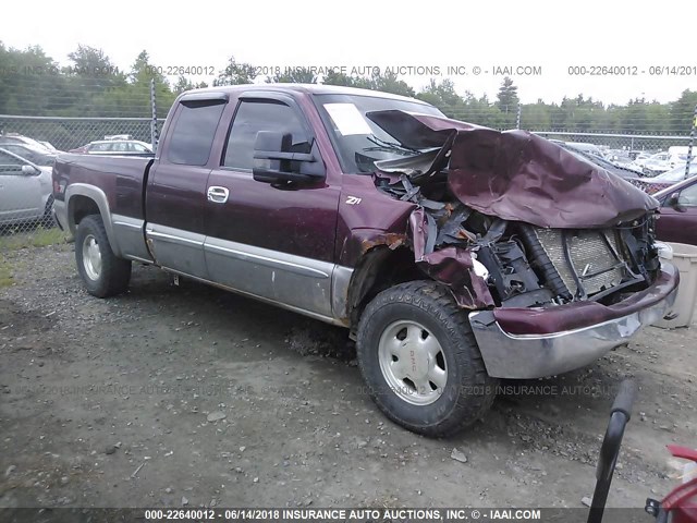 2GTEK19T0Y1228504 - 2000 GMC NEW SIERRA K1500 MAROON photo 1