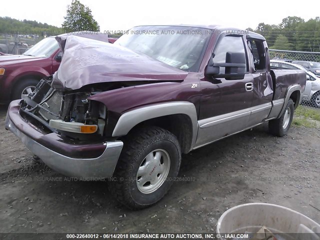 2GTEK19T0Y1228504 - 2000 GMC NEW SIERRA K1500 MAROON photo 2