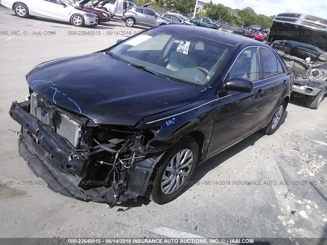 4T1BE46K98U748126 - 2008 TOYOTA CAMRY CE/LE/XLE/SE BLACK photo 2