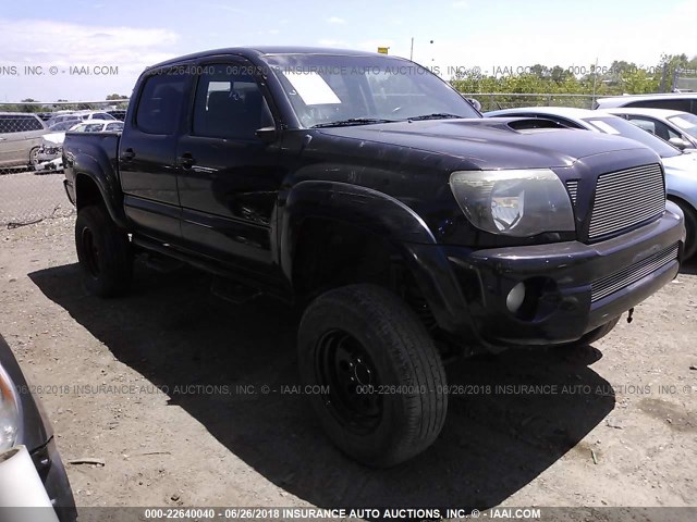 5TELU42N36Z222736 - 2006 TOYOTA TACOMA DOUBLE CAB შავი ფოტო 1