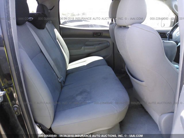 5TELU42N36Z222736 - 2006 TOYOTA TACOMA DOUBLE CAB შავი ფოტო 8