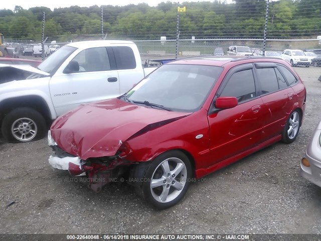 JM1BJ245631164939 - 2003 MAZDA PROTEGE PR5 RED photo 2