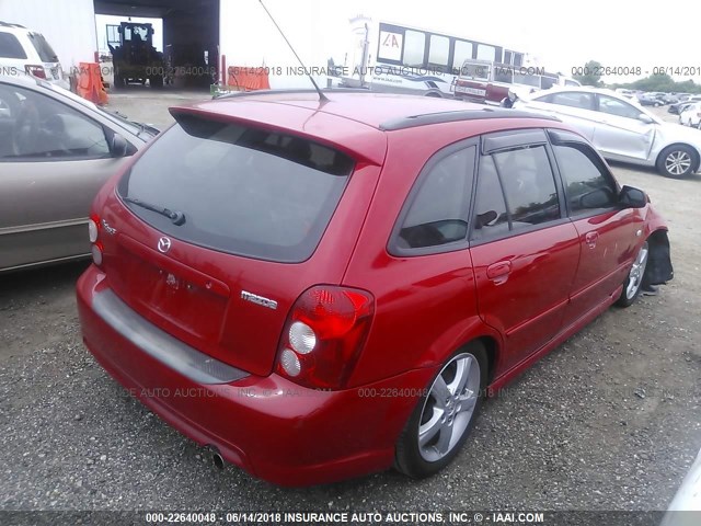 JM1BJ245631164939 - 2003 MAZDA PROTEGE PR5 红色 照片 4