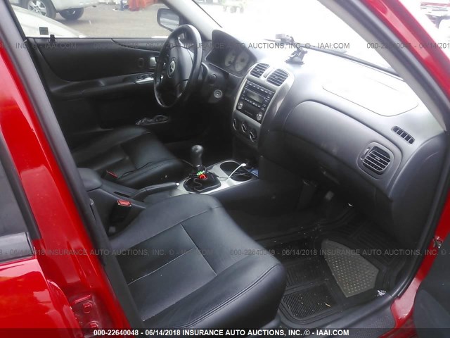 JM1BJ245631164939 - 2003 MAZDA PROTEGE PR5 红色 照片 5