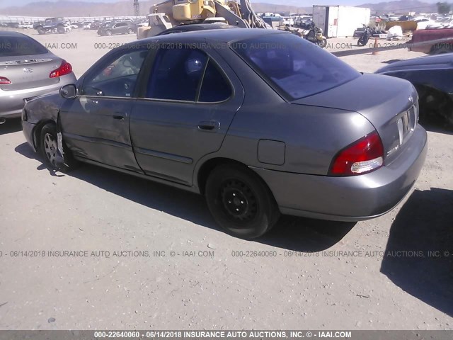 3N1CB51D3YL346809 - 2000 NISSAN SENTRA XE/GXE GRAY photo 3