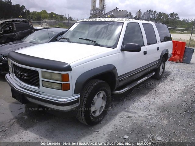 3GKFK16R4XG550652 - 1999 GMC SUBURBAN K1500 WHITE photo 2