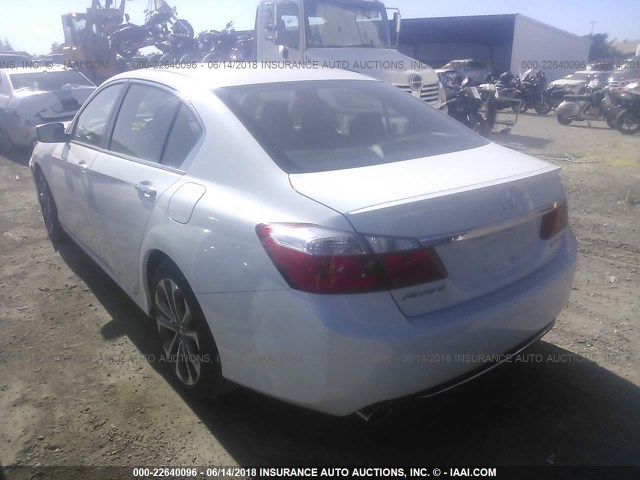 1HGCR2F58FA259857 - 2015 HONDA ACCORD SPORT თეთრი ფოტო 3