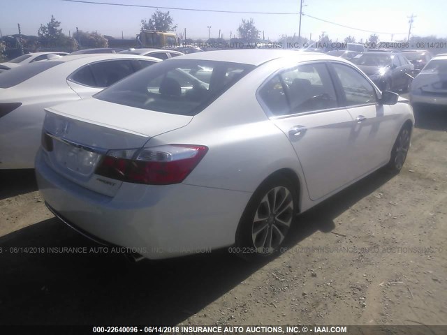 1HGCR2F58FA259857 - 2015 HONDA ACCORD SPORT თეთრი ფოტო 4