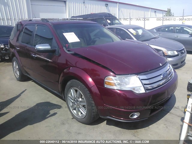 1FMDK06W48GA15588 - 2008 FORD TAURUS X LIMITED MAROON photo 1