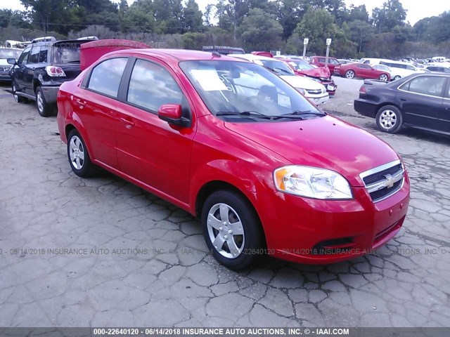 KL1TD5DE8AB108058 - 2010 CHEVROLET AVEO LS/LT RED photo 1