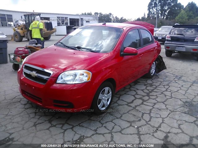 KL1TD5DE8AB108058 - 2010 CHEVROLET AVEO LS/LT 红色 照片 2