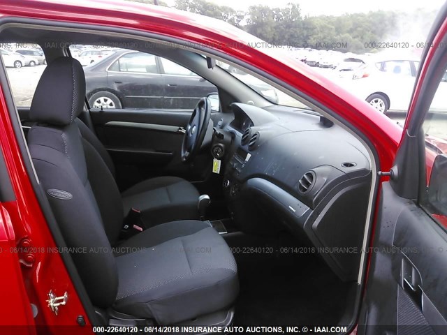 KL1TD5DE8AB108058 - 2010 CHEVROLET AVEO LS/LT 红色 照片 5