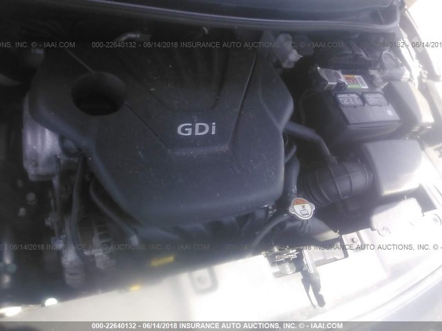 KMHCT5AE8DU089757 - 2013 HYUNDAI ACCENT GLS/GS GRAY photo 10