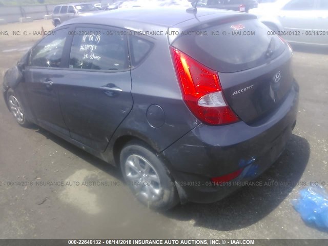 KMHCT5AE8DU089757 - 2013 HYUNDAI ACCENT GLS/GS GRAY photo 3