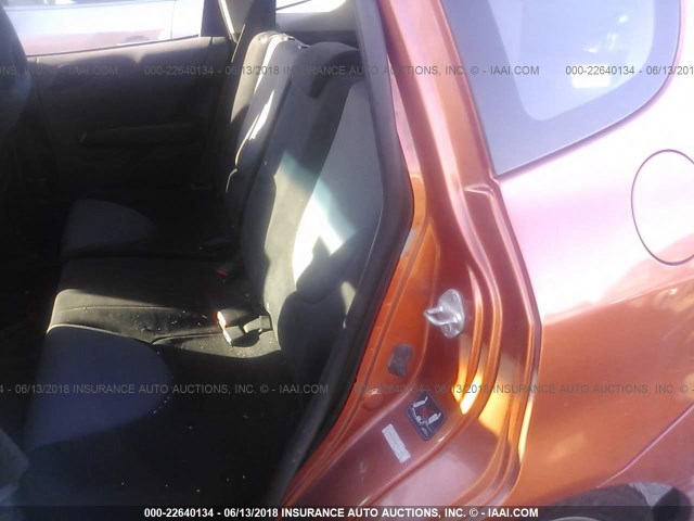 JHMGD38687S017591 - 2007 HONDA FIT S ORANGE photo 8