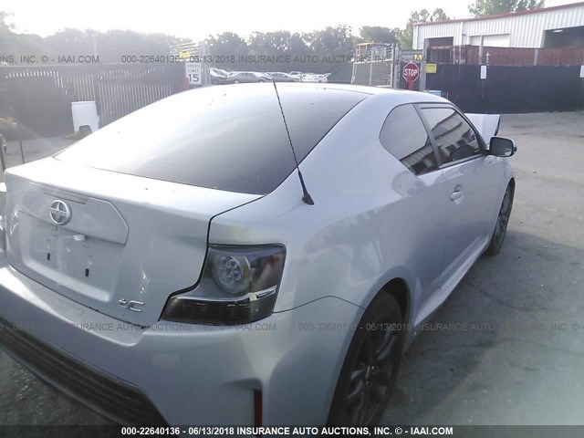JTKJF5C74E3068437 - 2014 TOYOTA SCION TC ვერცხლისფერი ფოტო 4