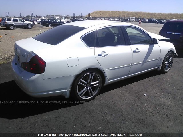 JNKAY01E37M302407 - 2007 INFINITI M35 SPORT WHITE photo 4