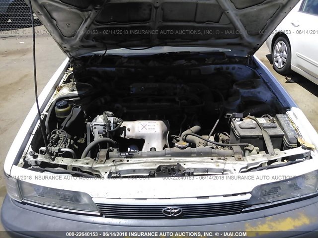 4T1SV21E8MU388198 - 1991 TOYOTA CAMRY DLX WHITE photo 10