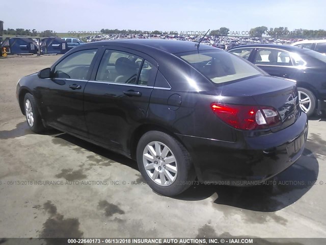 1C3LC46K07N662490 - 2007 CHRYSLER SEBRING BLACK photo 3