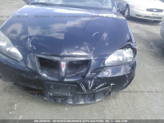 2G2WS522041376308 - 2004 PONTIAC GRAND PRIX GT2 შავი ფოტო 6