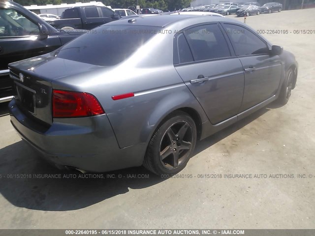 19UUA66276A036752 - 2006 ACURA 3.2TL GRAY photo 4