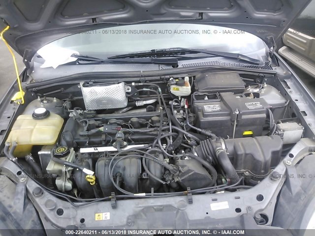 1FAHP34N27W224325 - 2007 FORD FOCUS ZX4/S/SE/SES GRAY photo 10