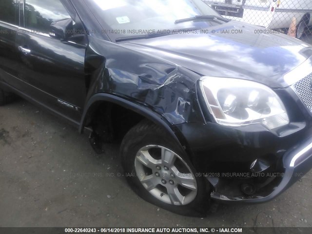 1GKEV33708J186988 - 2008 GMC ACADIA SLT-2 BLACK photo 6