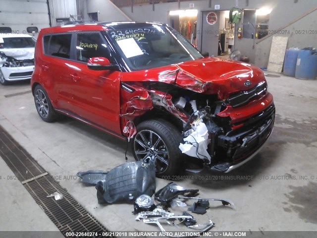 KNDJX3AA5J7529252 - 2018 KIA SOUL ! RED photo 1