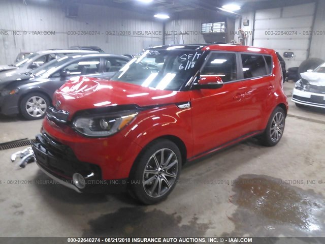 KNDJX3AA5J7529252 - 2018 KIA SOUL ! RED photo 2