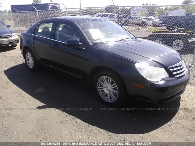 1C3LC56K77N669670 - 2007 CHRYSLER SEBRING TOURING BLACK photo 1