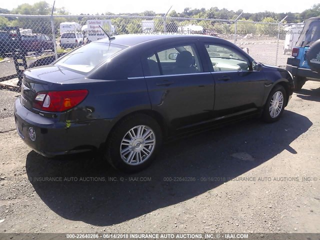 1C3LC56K77N669670 - 2007 CHRYSLER SEBRING TOURING BLACK photo 4