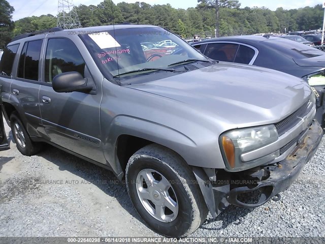 1GNDT13S822529206 - 2002 CHEVROLET TRAILBLAZER  SILVER photo 1