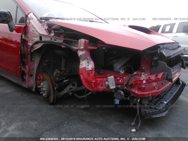 JF1VA1A67F9805015 - 2015 SUBARU WRX RED photo 6