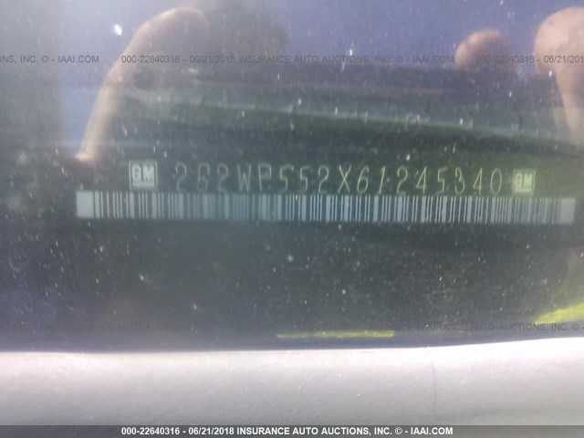 2G2WP552X61245340 - 2006 PONTIAC GRAND PRIX BLUE photo 9