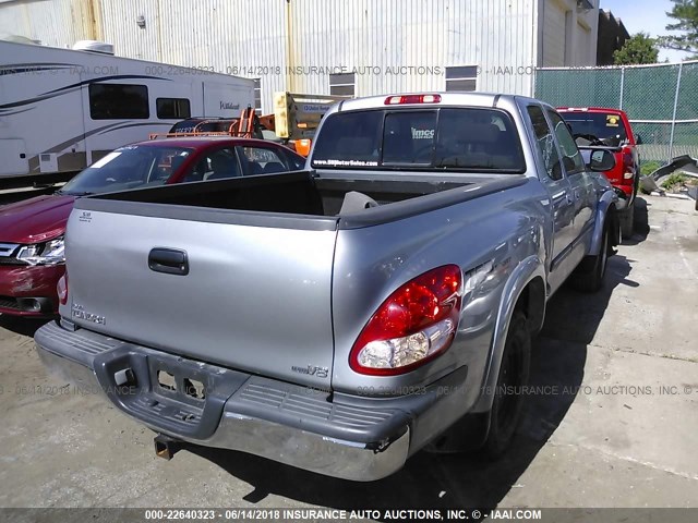 5TBRT34153S383575 - 2003 TOYOTA TUNDRA ACCESS CAB SR5 SILVER photo 4