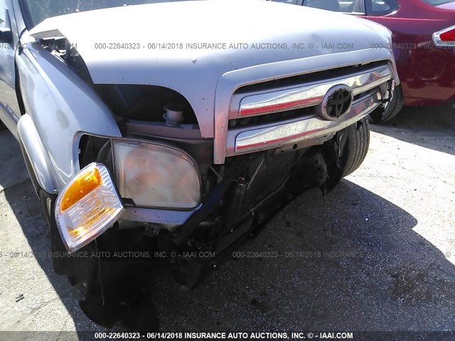 5TBRT34153S383575 - 2003 TOYOTA TUNDRA ACCESS CAB SR5 SILVER photo 6