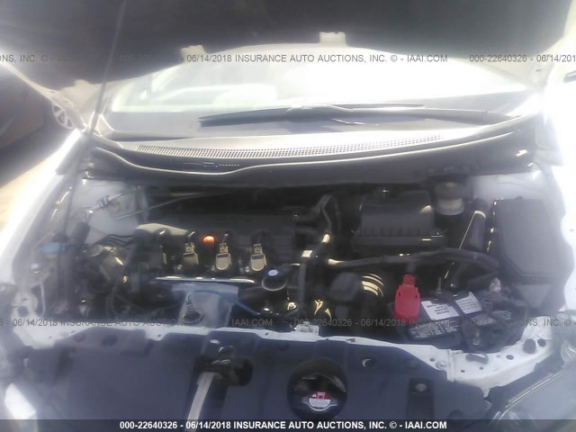 19XFB2F93FE230783 - 2015 HONDA CIVIC EXL WHITE photo 10