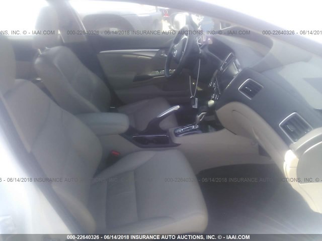 19XFB2F93FE230783 - 2015 HONDA CIVIC EXL WHITE photo 5
