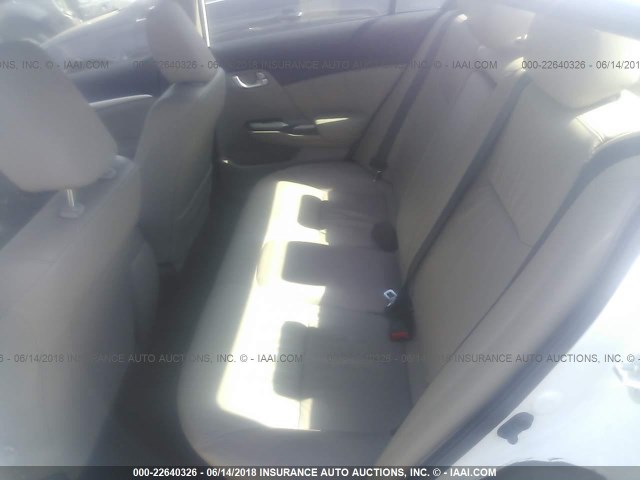 19XFB2F93FE230783 - 2015 HONDA CIVIC EXL WHITE photo 8