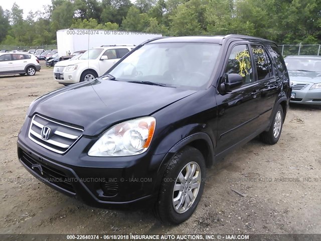 JHLRD78905C019079 - 2005 HONDA CR-V SE/EX BLACK photo 2