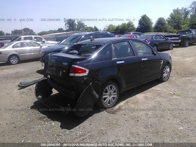 1FAHP35N48W286888 - 2008 FORD FOCUS SE/SEL/SES BLACK photo 4